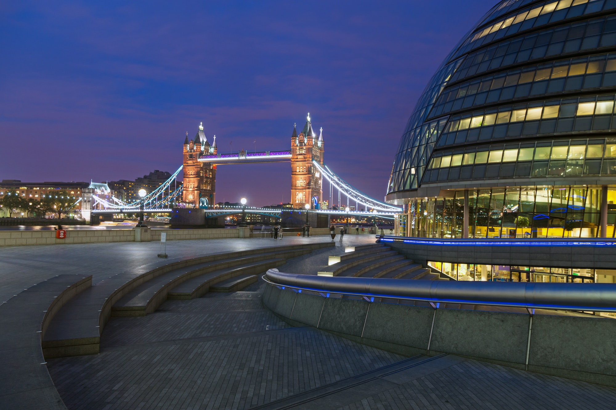 London City Hall and Tower Bridge